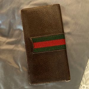 Vintage Gucci Bifold Checkbook Cover
